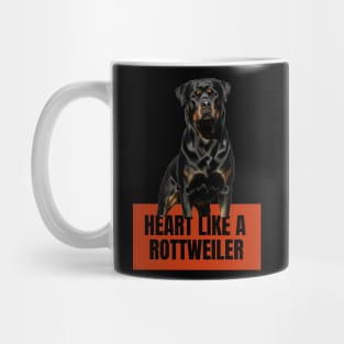 Heart Like A Rottweiler Mug